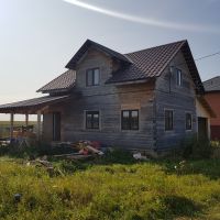 Брусовой дом в деревне Крюково